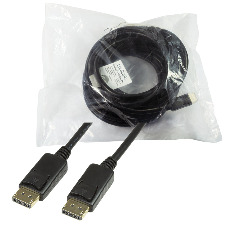 LogiLink CV0077 cable DisplayPort 10 m Negro (7)