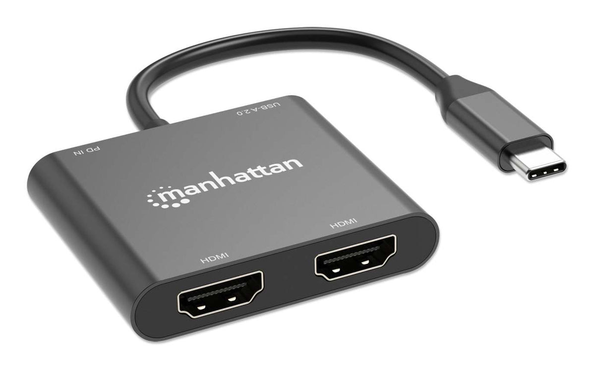 Manhattan 154321 adaptador de cable de vídeo 0,15 m USB Tipo C 2 x HDMI (5)