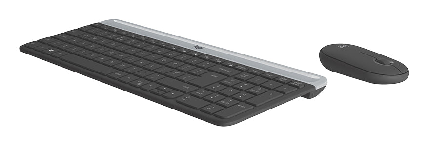 Logitech Slim MK470 teclado Ratón incluido Universal RF inalámbrico QWERTY Italiano Grafito (2)