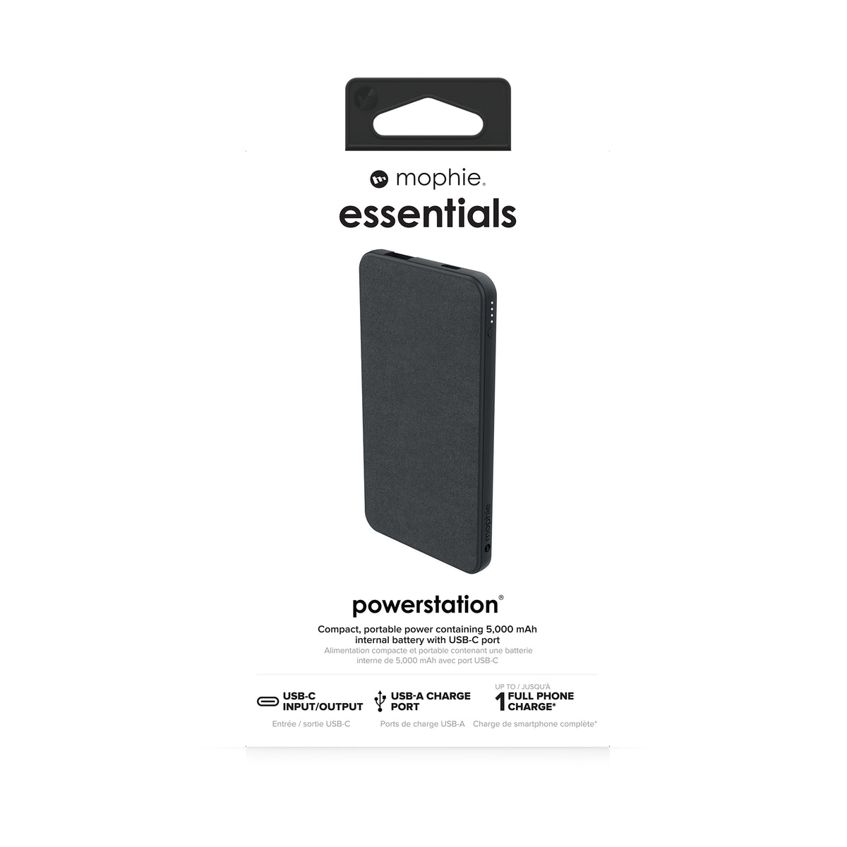 mophie essentials powerstation 5K 5000 mAh Negro