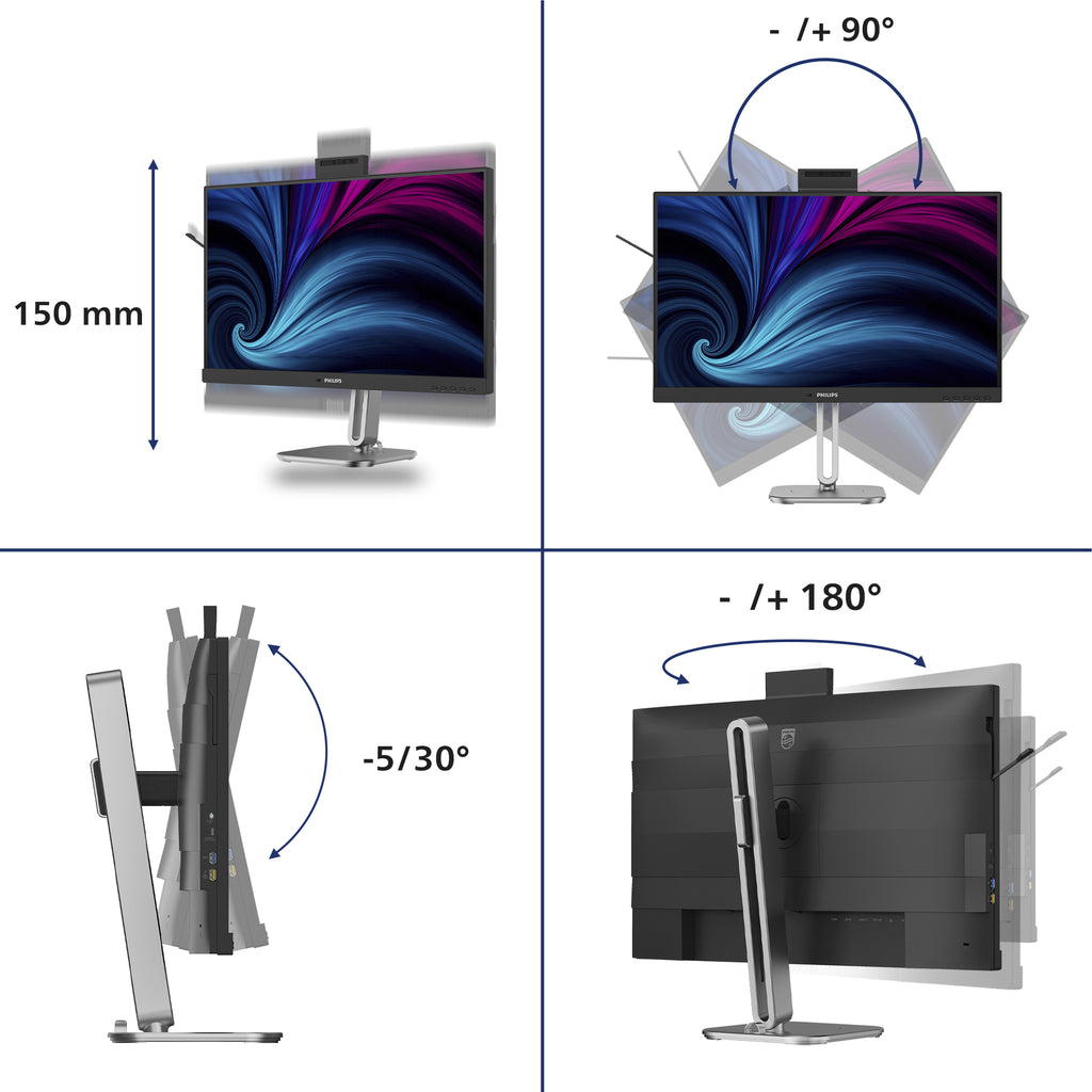 Philips 4000 series 27B2U4601H/00 pantalla para PC 68,6 cm (27") 2560 x 1440 Pixeles Quad HD LCD Negro (4)
