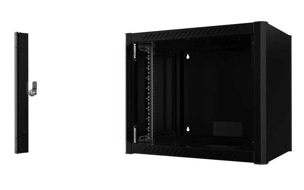 Lanview RWM09U45BL armario rack 9U Bastidor de pared Negro (3)