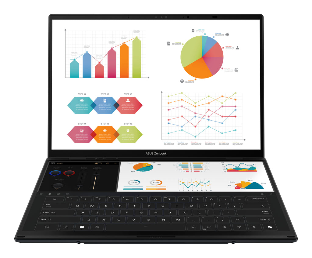 ASUS Zenbook Duo UX8406CA-QL336W Híbrido (2-en-1) 35,6 cm (14") Pantalla táctil LPDDR5x-SDRAM Wi-Fi 7 (802.11be) (7)