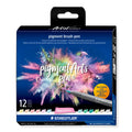 Staedtler Pigment Arts rotulador pincel colores pastel multicolor 12 piezas