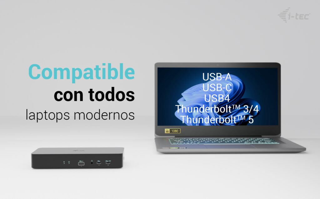 i-tec CAINTGDUAL4KDOCPD base para portátil y replicador de puertos Alámbrico USB 3.2 Gen 1 (3.1 Gen 1) Type-C Negro (3)