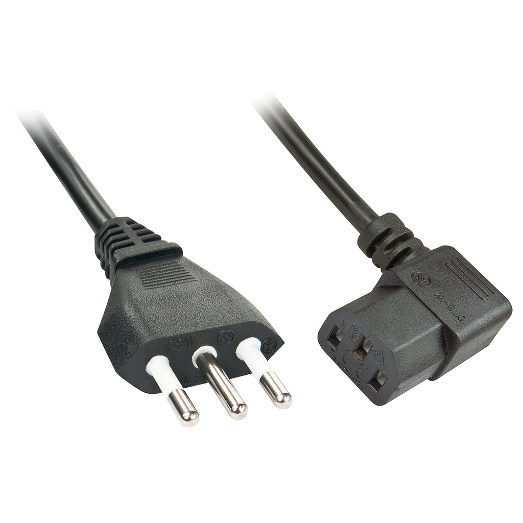 Lindy 30346 cable de transmisión Negro 2 m C13 acoplador (2)