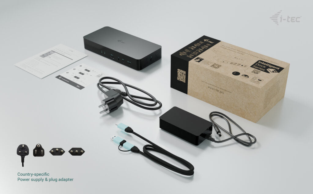 i-tec CAINTGDUAL4KDOCPD base para portátil y replicador de puertos Alámbrico USB 3.2 Gen 1 (3.1 Gen 1) Type-C Negro (8)