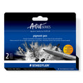 Staedtler Pigment Arts rotulador intensivo negro 2 piezas