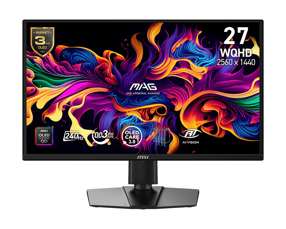 MSI MAG 272QPDE QD-OLED X24 pantalla para PC 67,3 cm (26.5") 2560 x 1440 Pixeles Wide Quad HD Negro (2)