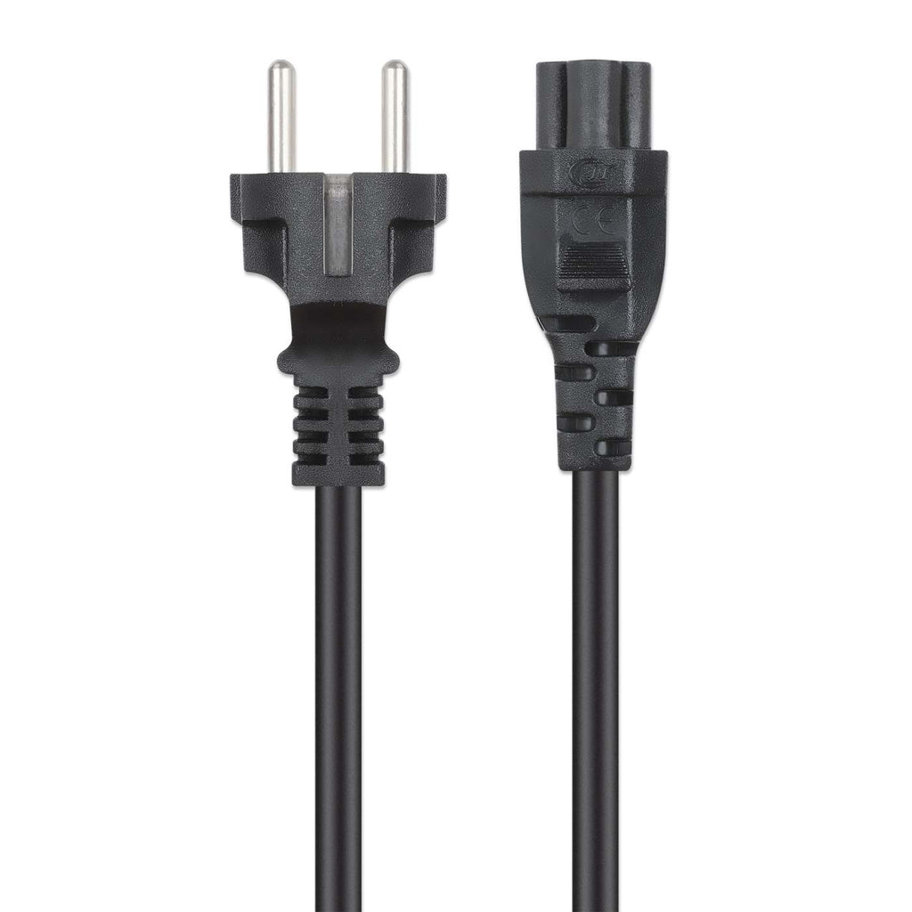 Manhattan 354172 cable de transmisión Negro 1 m CEE7/7 IEC C5 (4)