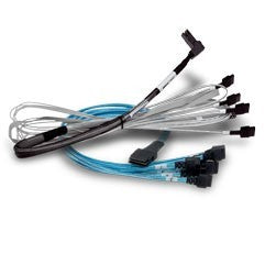 Broadcom CBL-SFF8643-10M 1 m Noir, Bleu, Argent