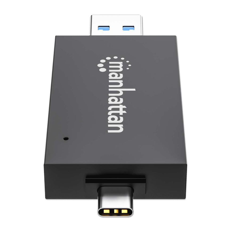 Manhattan 102735 lector de tarjeta USB 3.2 Gen 1 (3.1 Gen 1) Type-A/Type-C Negro, Transparente (5)