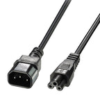 Lindy 30343 cable de transmisión Negro 5 m C14 acoplador C5 acoplador (2)