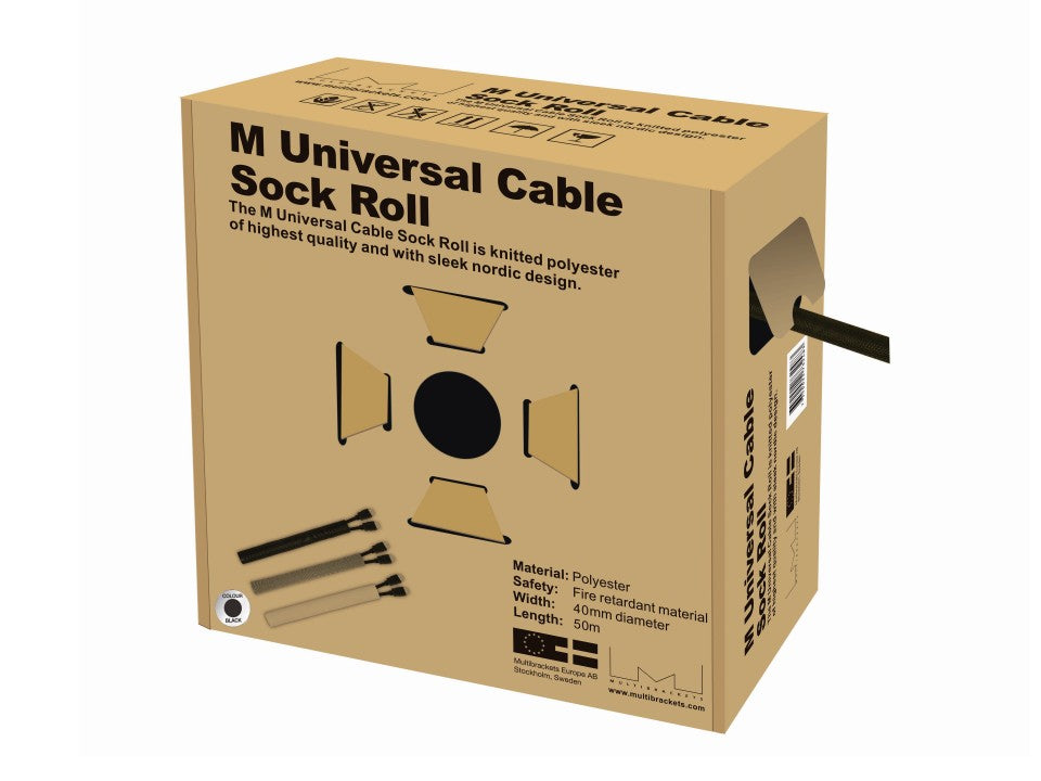 Multibrackets 2483 pasacables Negro