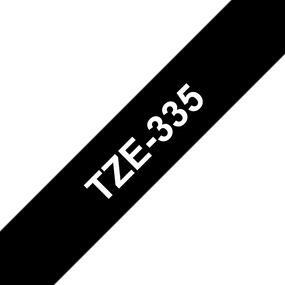 Brother TZE-335 cinta para impresora de etiquetas Blanco sobre negro TZ (2)