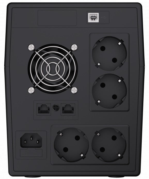 Green Cell UPS05 alimentation d'énergie non interruptible Interactivité de ligne 3 kVA 1200 W 5 sortie(s) CA (2)