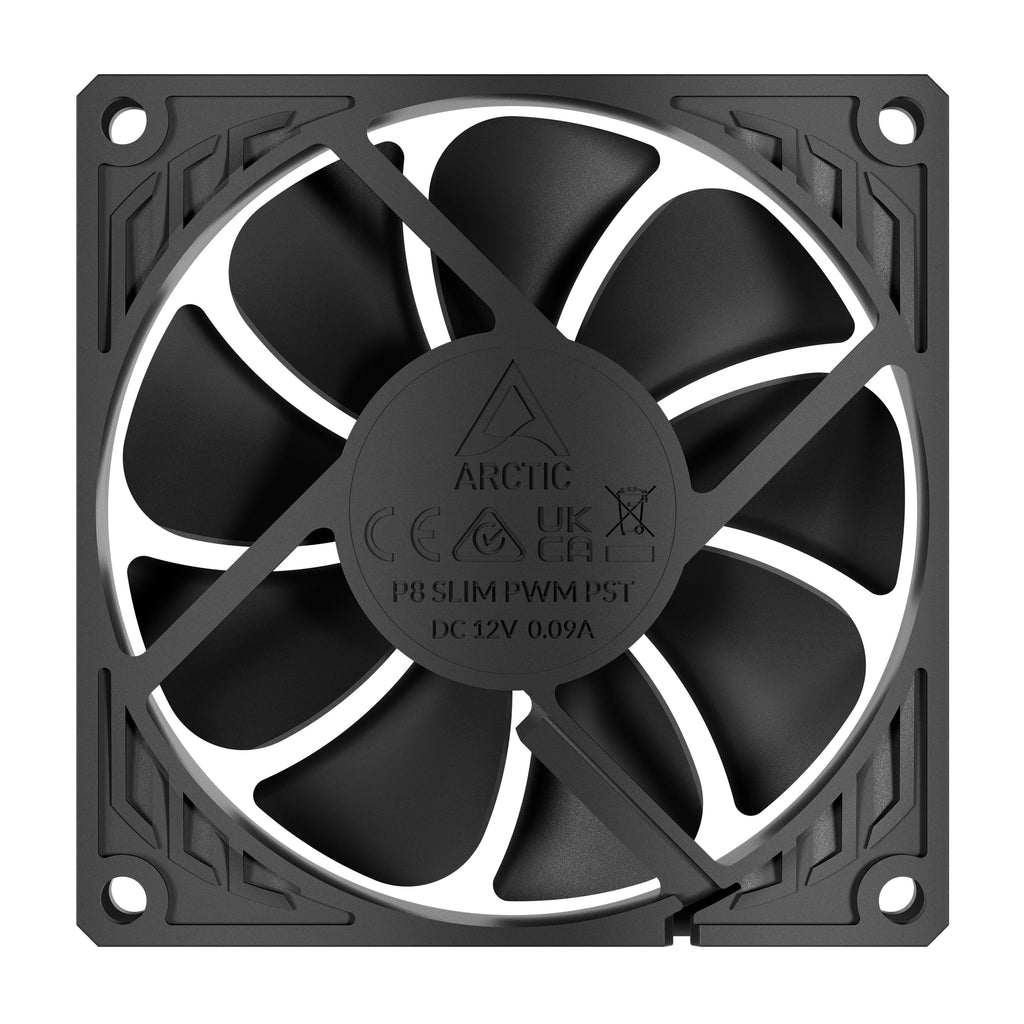 ARCTIC P8 Slim PWM PST Carcasa del ordenador Ventilador 8 cm Negro 1 pieza(s) (4)