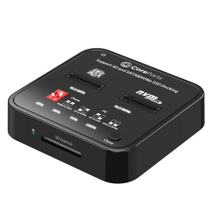 CoreParts MS-CLONER-M2-SD duplicador de datos y soporte Negro (3)