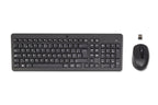 HP 330 Wireless Mouse and Keyboard Combination teclado Ratón incluido Universal RF inalámbrico AZERTY Belga Negro (2)