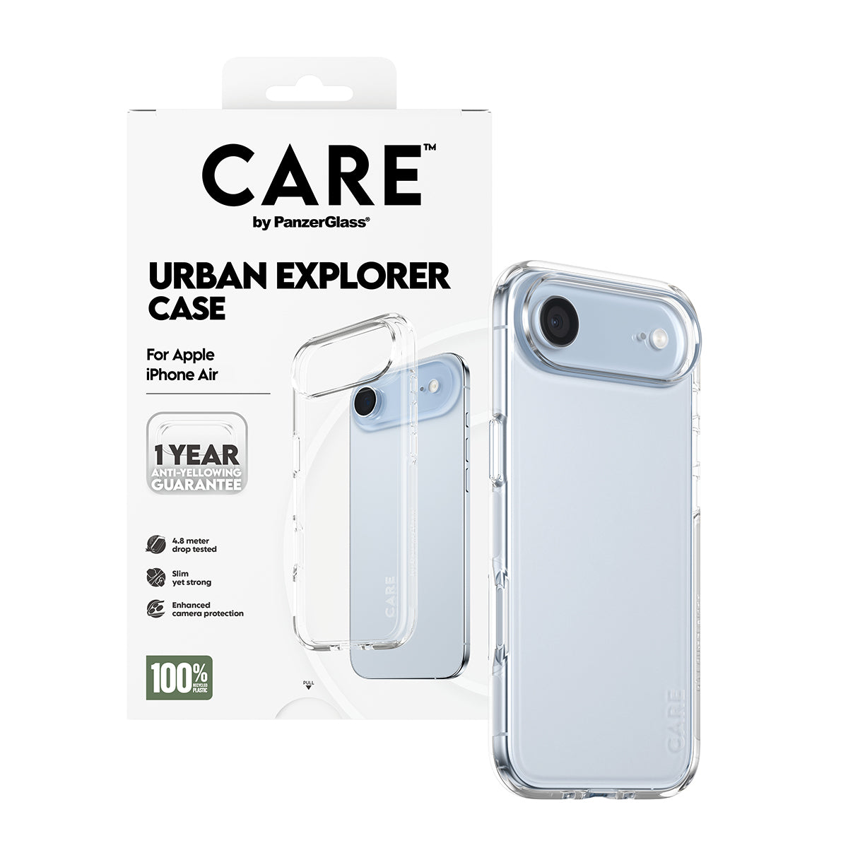 PanzerGlass CARE™ by ® Urban Explorer Case Transparent iPhone Air funda