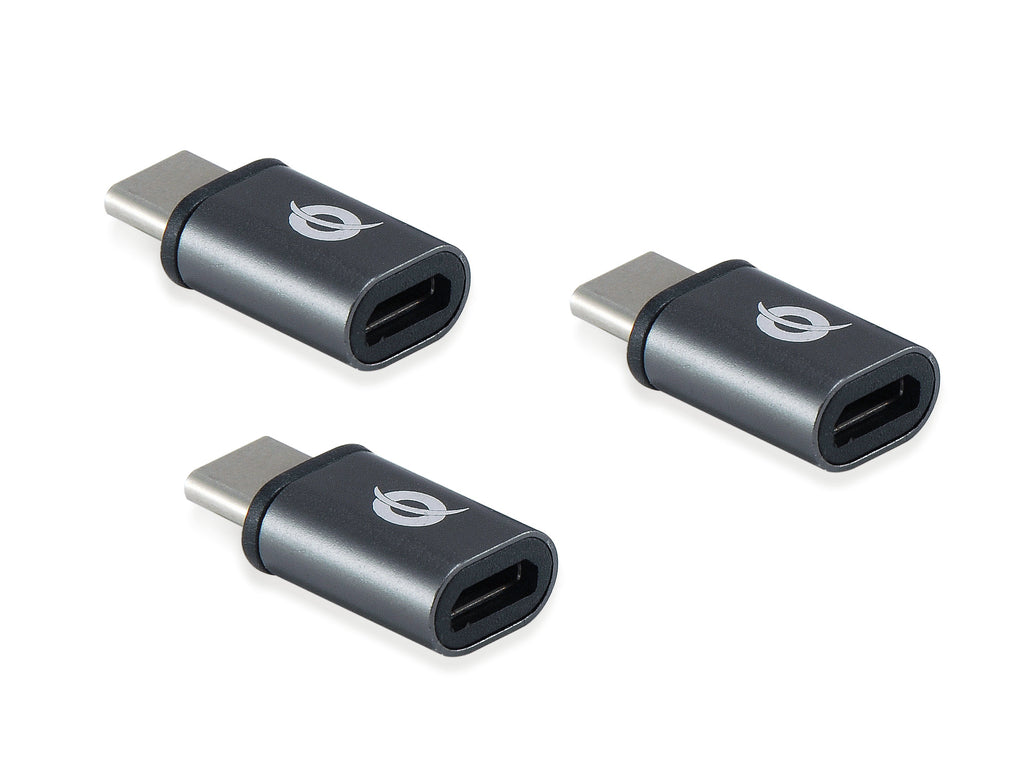 Conceptronic DONN05G cambiador de género para cable USB 2.0 Type-C USB 2.0 Micro Negro (2)