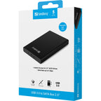 Sandberg 133-89 caja para disco duro externo Carcasa de disco duro/SSD Negro 2.5" (4)