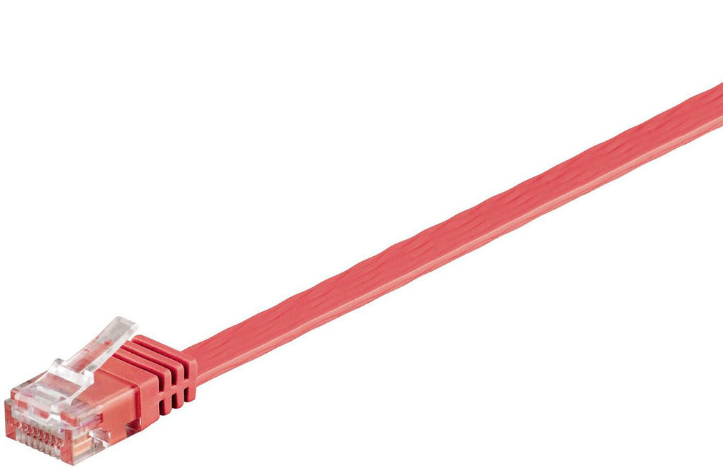 Microconnect V-UTP602R-FLAT cable de red Rojo 2 m Cat6 U/UTP (UTP) Plano (2)