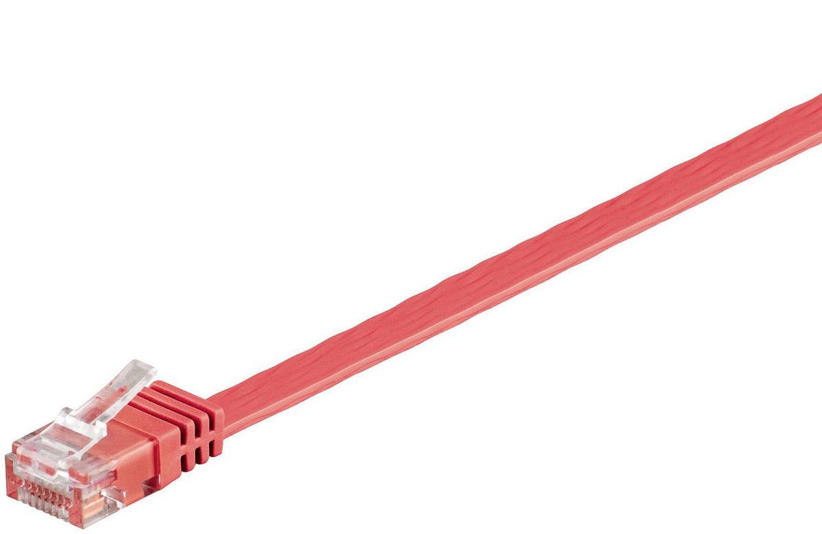 Microconnect V-UTP602R-FLAT cable de red Rojo 2 m Cat6 U/UTP (UTP) Plano (2)