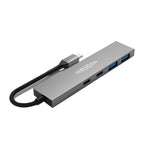 Origin Storage OS-HUB-USB3/C base para portátil y replicador de puertos Alámbrico USB 3.2 Gen 1 (3.1 Gen 1) Type-A + Type-C Gris