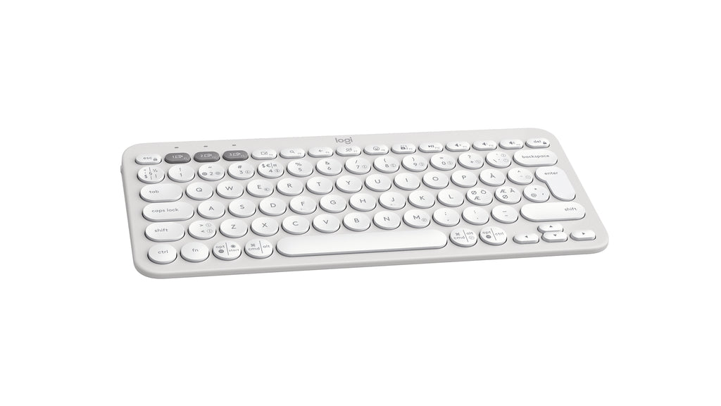 Logitech 920-011880 teclado Universal Bluetooth QWERTY Nórdico Blanco (5)