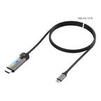 j5create JCC157 1,79 m USB Tipo C Negro, Gris (3)