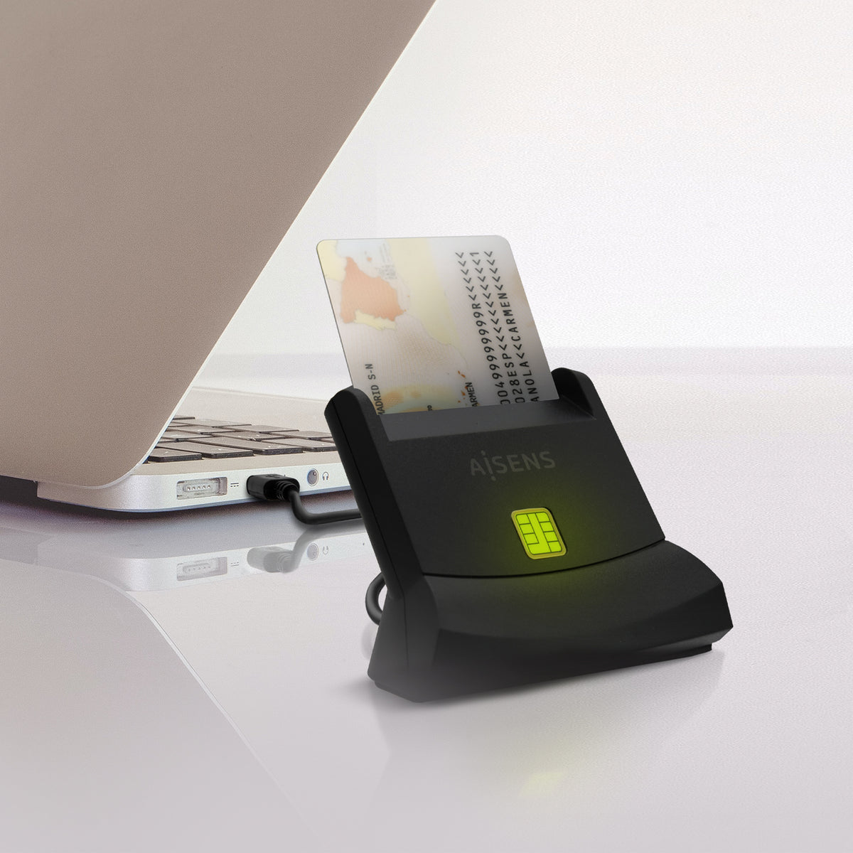 AISENS ASCR-SN05-BK lector de tarjeta inteligente Interior USB USB 2.0 (6)