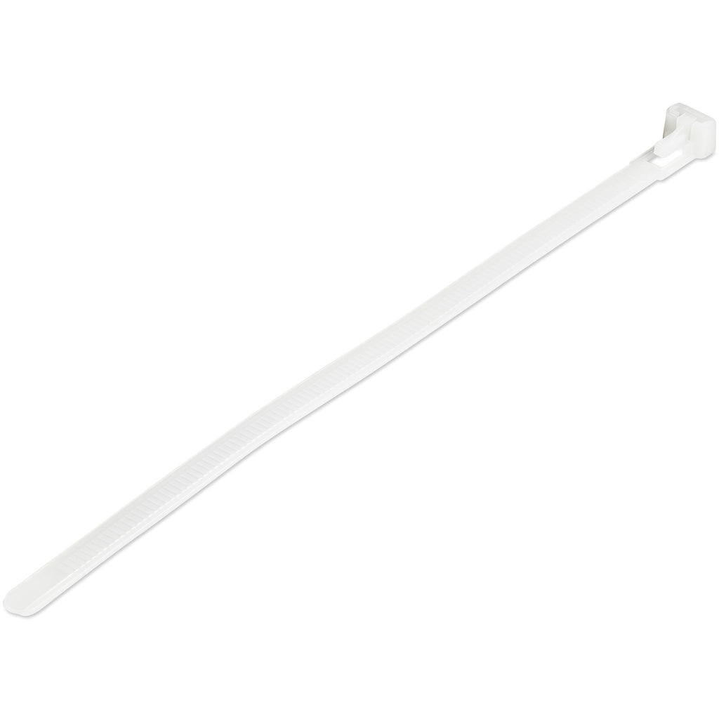 StarTech.com CBMZTRB8 presilla Brida reutilizable Nylon, Plástico Blanco