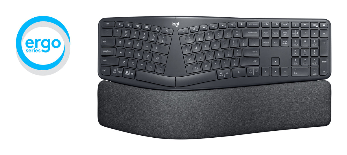 Logitech ERGO K860 teclado Oficina RF Wireless + Bluetooth QWERTZ Suizo Grafito (5)