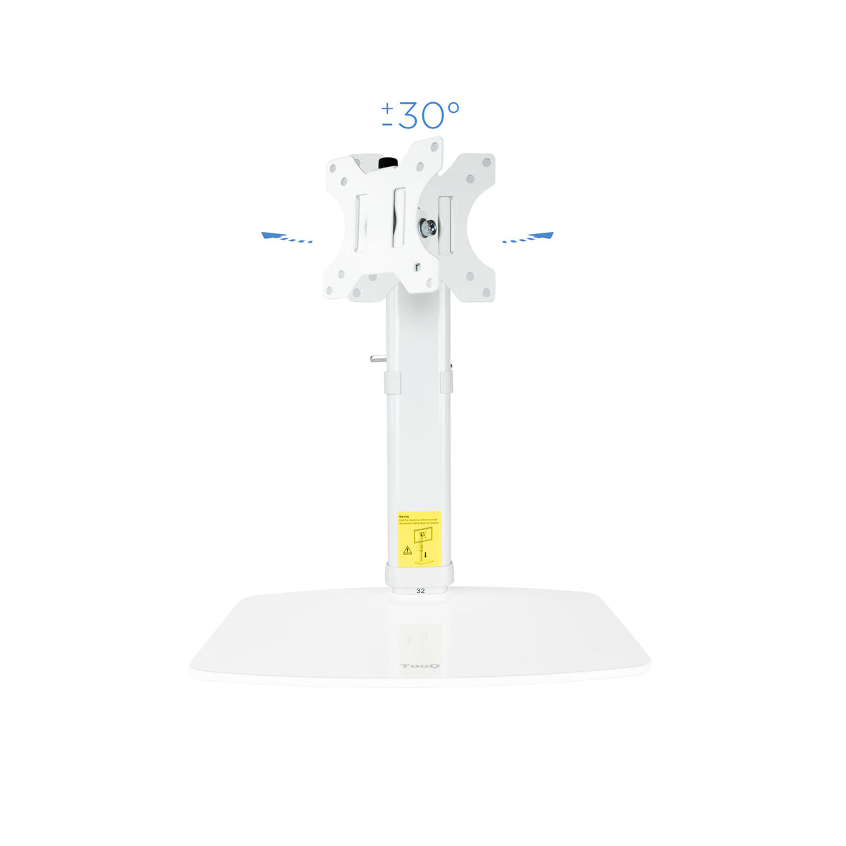 TooQ DB1127TN-W soporte para monitor 68,6 cm (27") Escritorio Blanco (5)