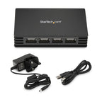 StarTech.com ST4202USBGB hub de interfaz USB 2.0 Type-B 480 Mbit/s Negro