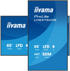 iiyama LH6575UHS-B2AG pantalla de señalización Pantalla plana para señalización digital 163,8 cm (64.5") LCD Wifi 500 cd / m² 4K Ultra HD Negro Procesador incorporado Android 11 24/7 (4)