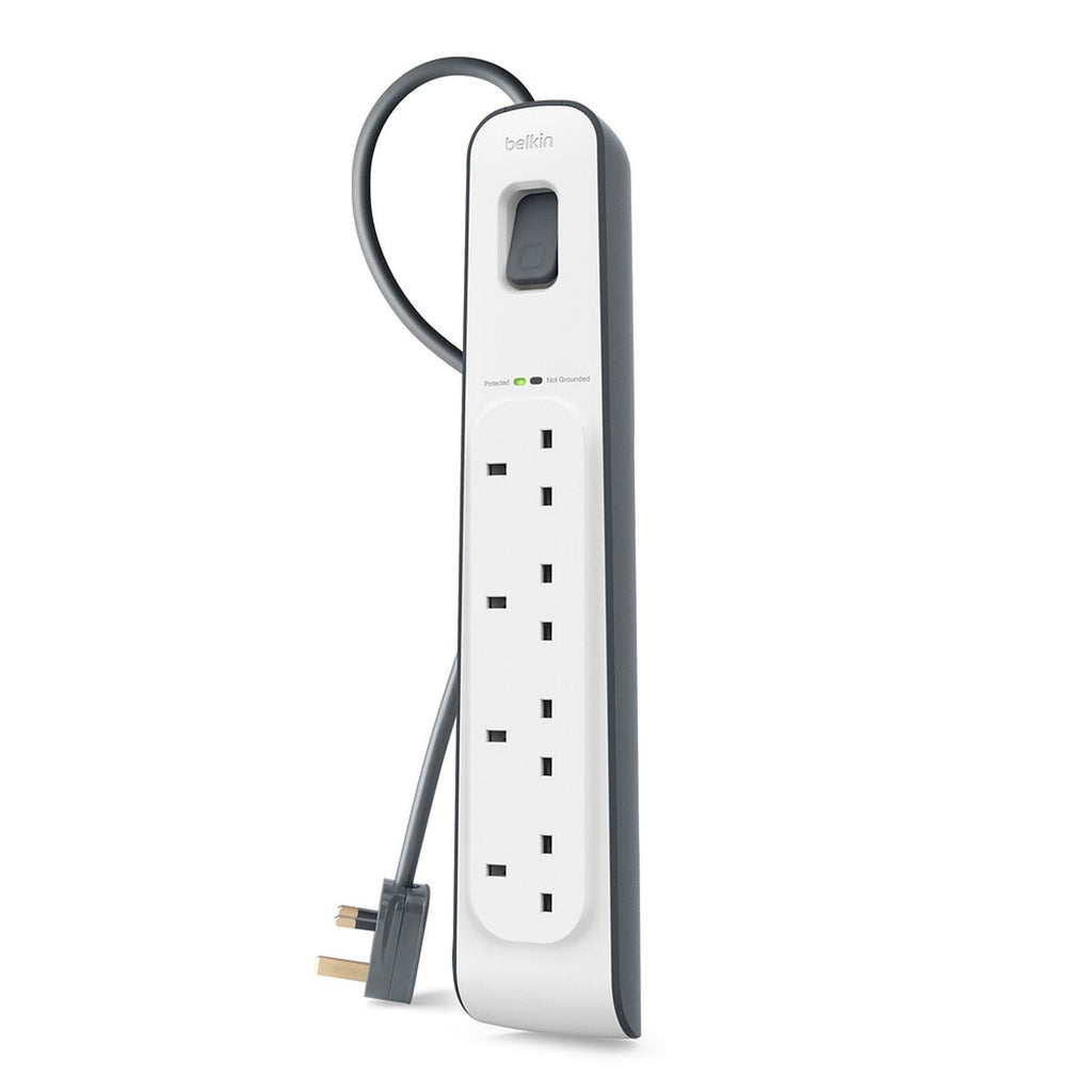 Belkin BSV400AF2M surge protector White 4 AC outlet[s] 2 m (BELKIN 4 OUTLET SURGE STRIP - - 2M)