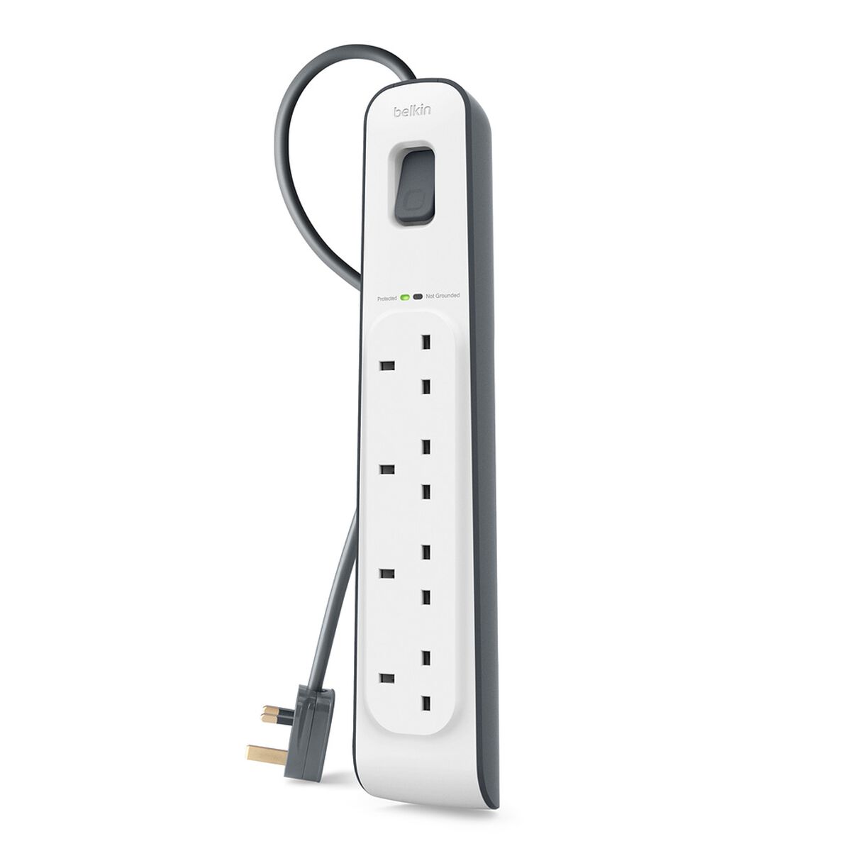 Belkin BSV400AF2M surge protector White 4 AC outlet[s] 2 m (BELKIN 4 OUTLET SURGE STRIP - - 2M)