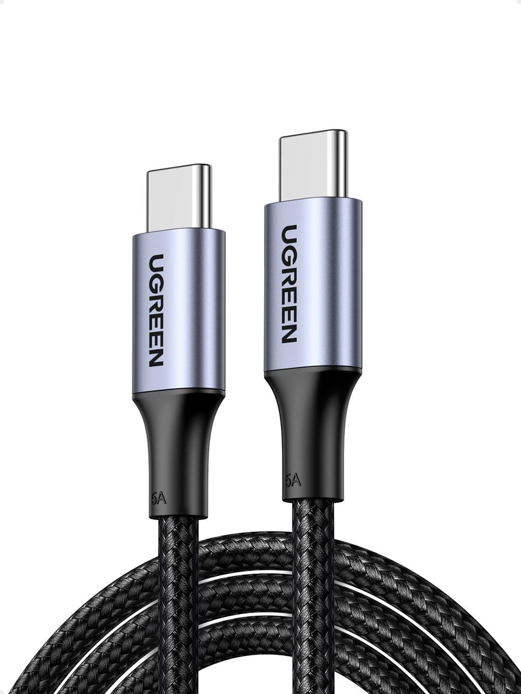 Ugreen 70427 cable USB USB 2.0 1 m USB C 0,48 Gbit/s 100 W Negro, Plata (2)