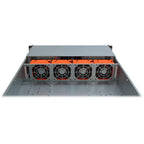 Inter-Tech 2U-20255 Rack Negro, Acero inoxidable
