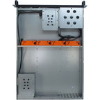 Inter-Tech 2U-2129N Rack Negro, Plata