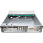 Inter-Tech 2U-2404L Rack Negro, Plata
