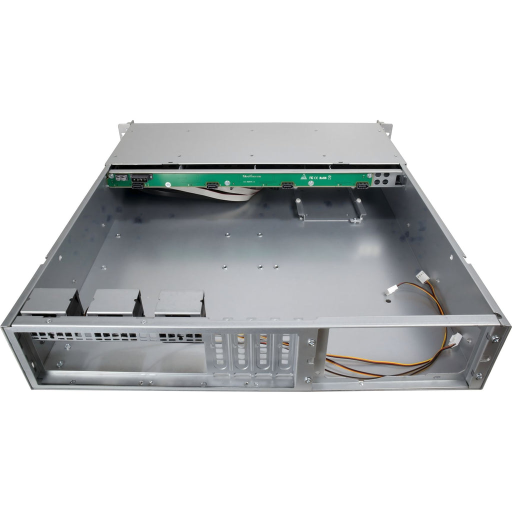 Inter-Tech 2U 2404L S-ATA Rack Negro, Gris