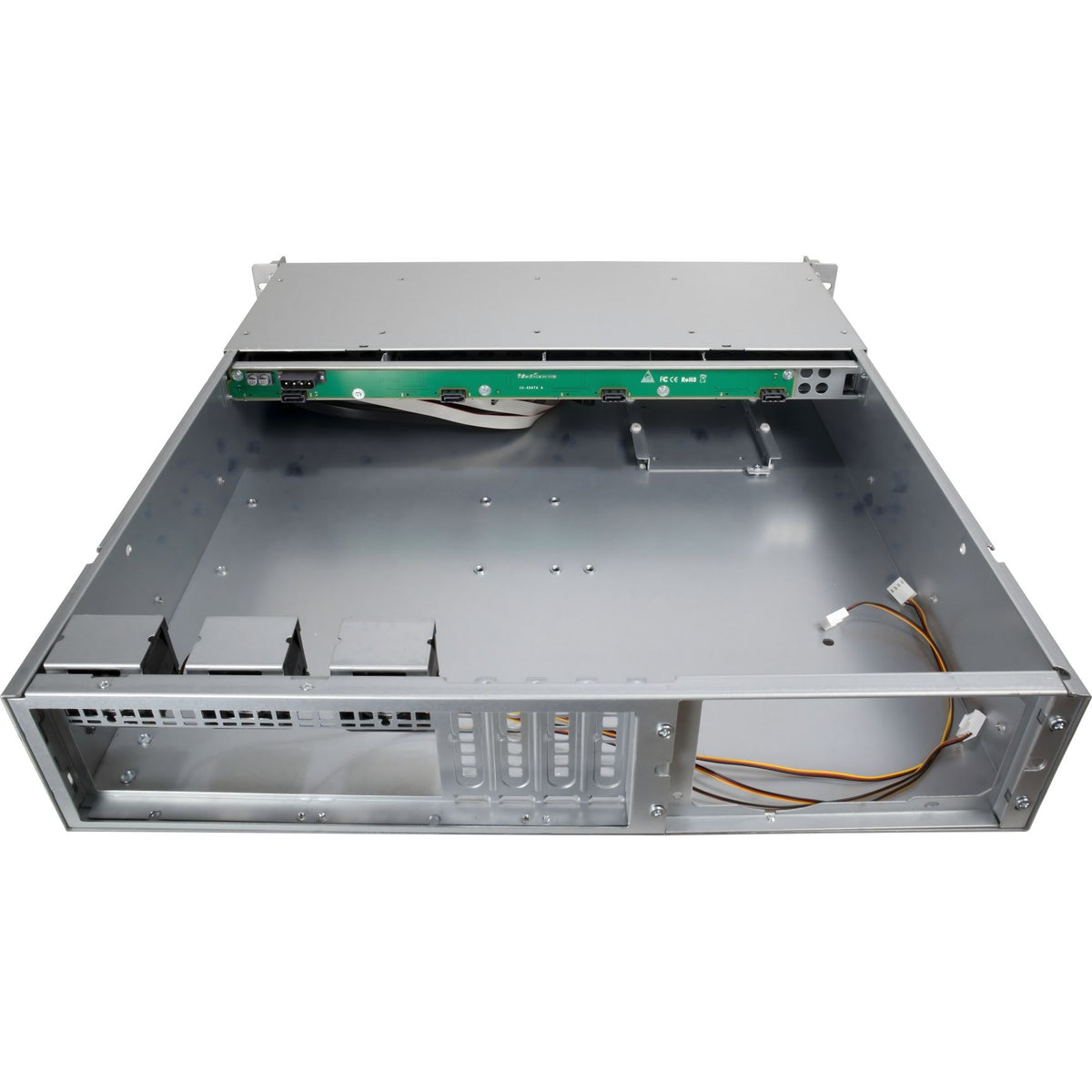 Inter-Tech 2U 2404L S-ATA Rack Negro, Gris
