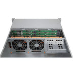 Inter-Tech 4U-4424 Rack Negro, Plata