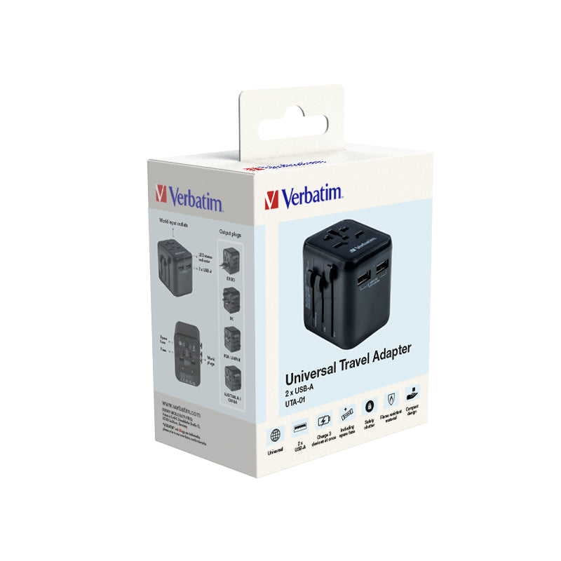 Verbatim 49543 adaptador de enchufe eléctrico Universal Negro (7)