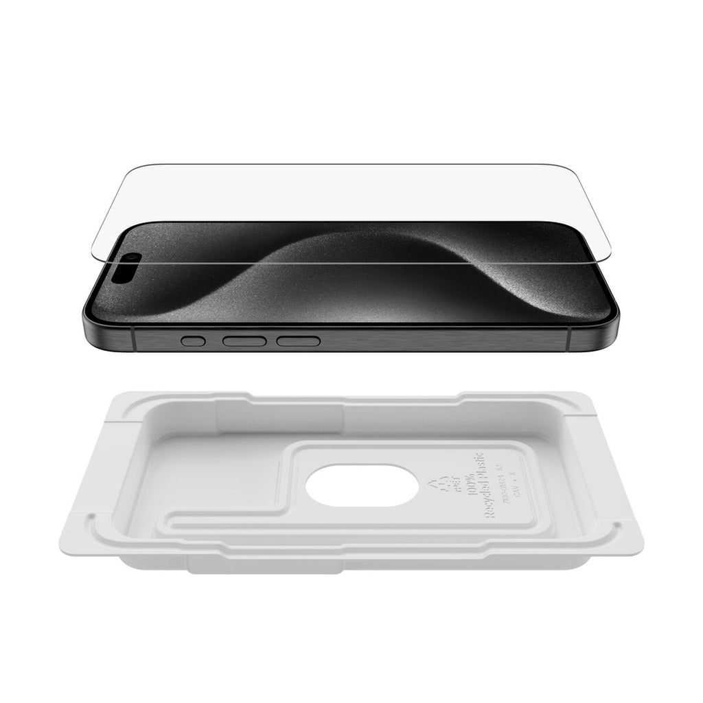 Protector de pantalla para teléfono móvil - cristal templado, tratado - cristal - para Apple iPhone 15 Pro