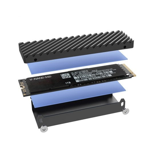 Lindy 43394 caja para disco duro externo Caja externa para unidad de estado sólido (SSD) Gris M.2 (5)