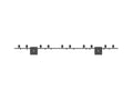 Multibrackets 9185 soporte para pantalla de señalización 109,2 cm (43") Negro (6)